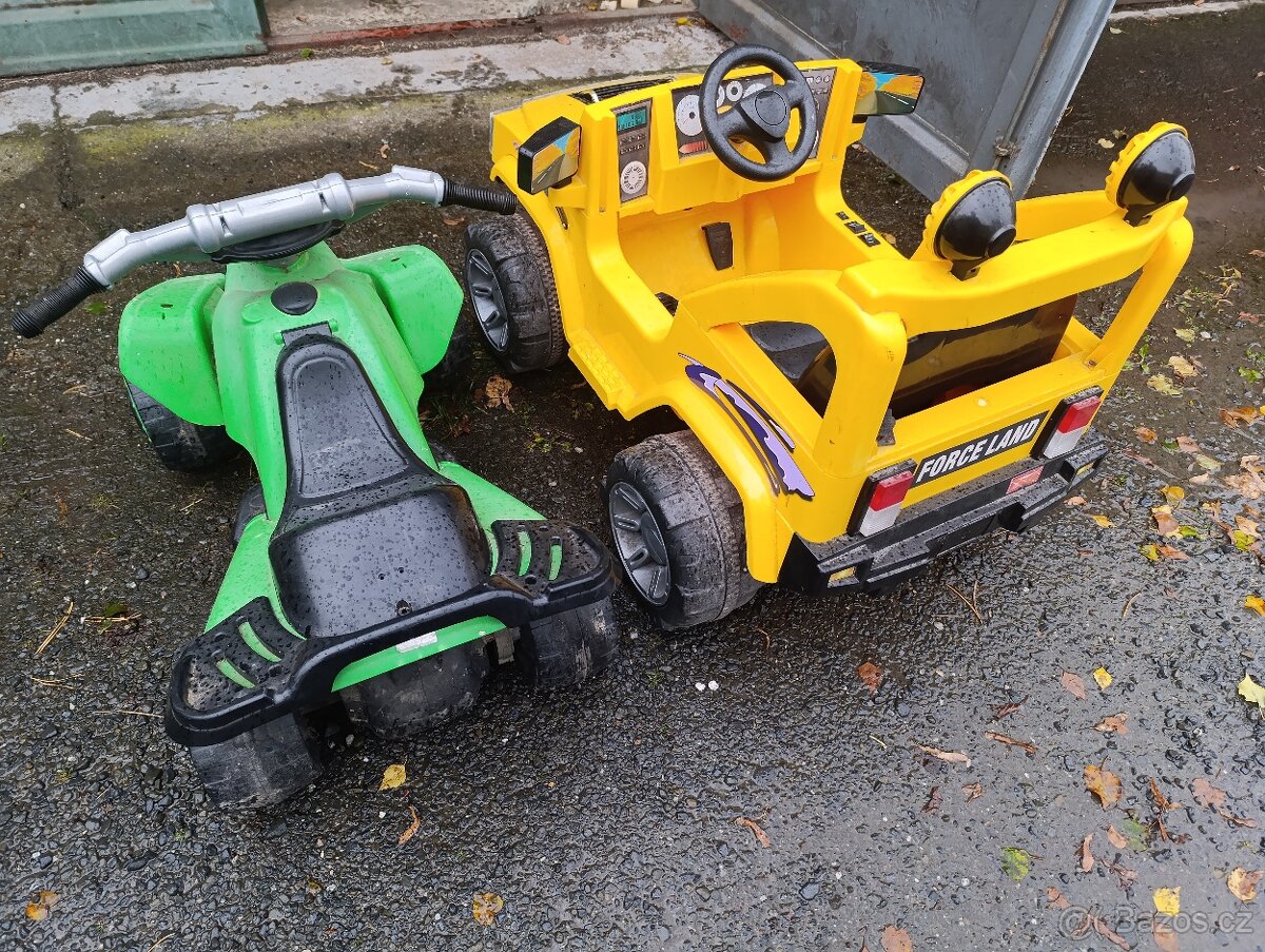 Elektrické auto + čtyřkolka - 2