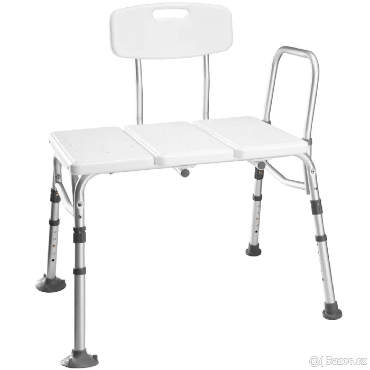 Stolička do sprchy s opěrkou a madly - 2