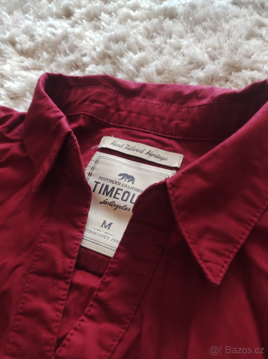 Dámská vínová košile Timeout, vel. 38 - 2