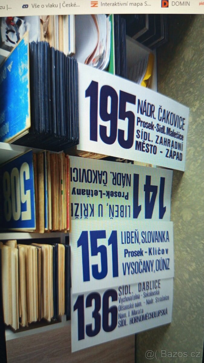 CEDULE a SAMOLEPKY MHD PRAHA 1971-2000 - 2