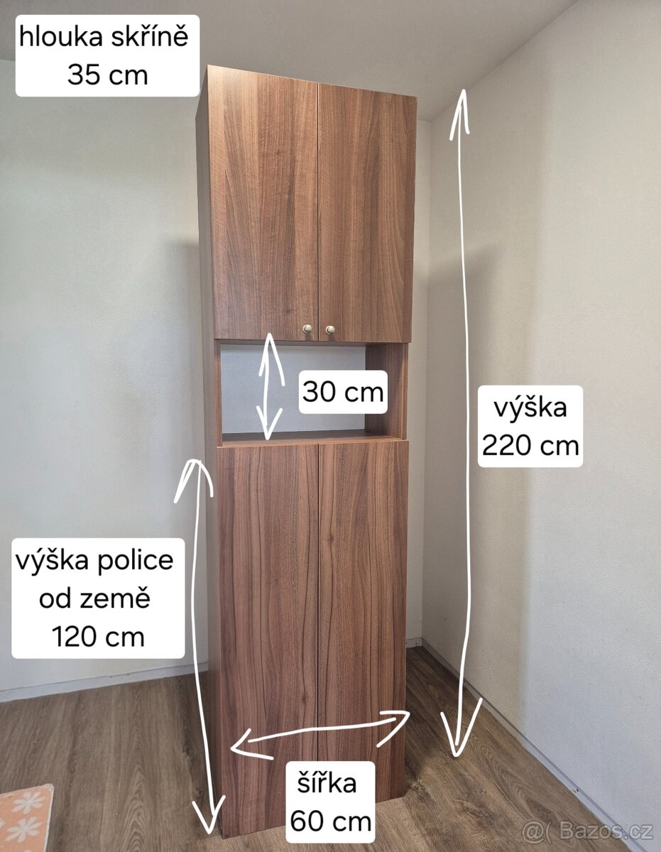 Prodám skříň/botník s policí - 2
