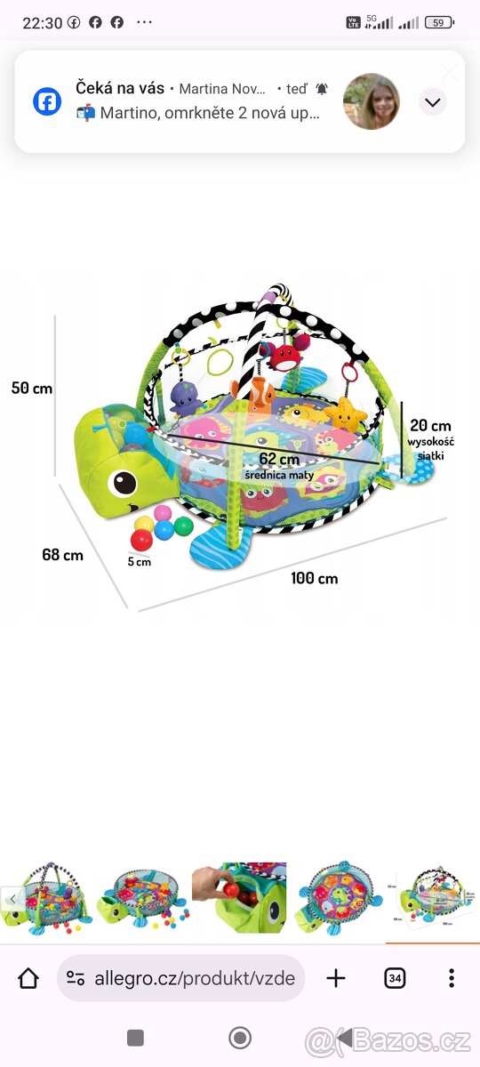 VZDĚLÁVACÍ PODLOŽKA VELKÁ PRO DĚTI A MIMINKA SENZORICKÁ OHRÁ - 2