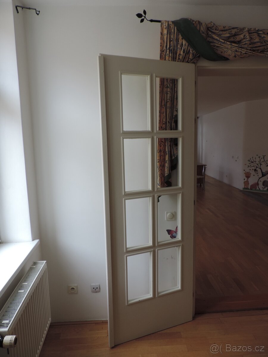 Francouzské dveře z masivu s rámem - 2