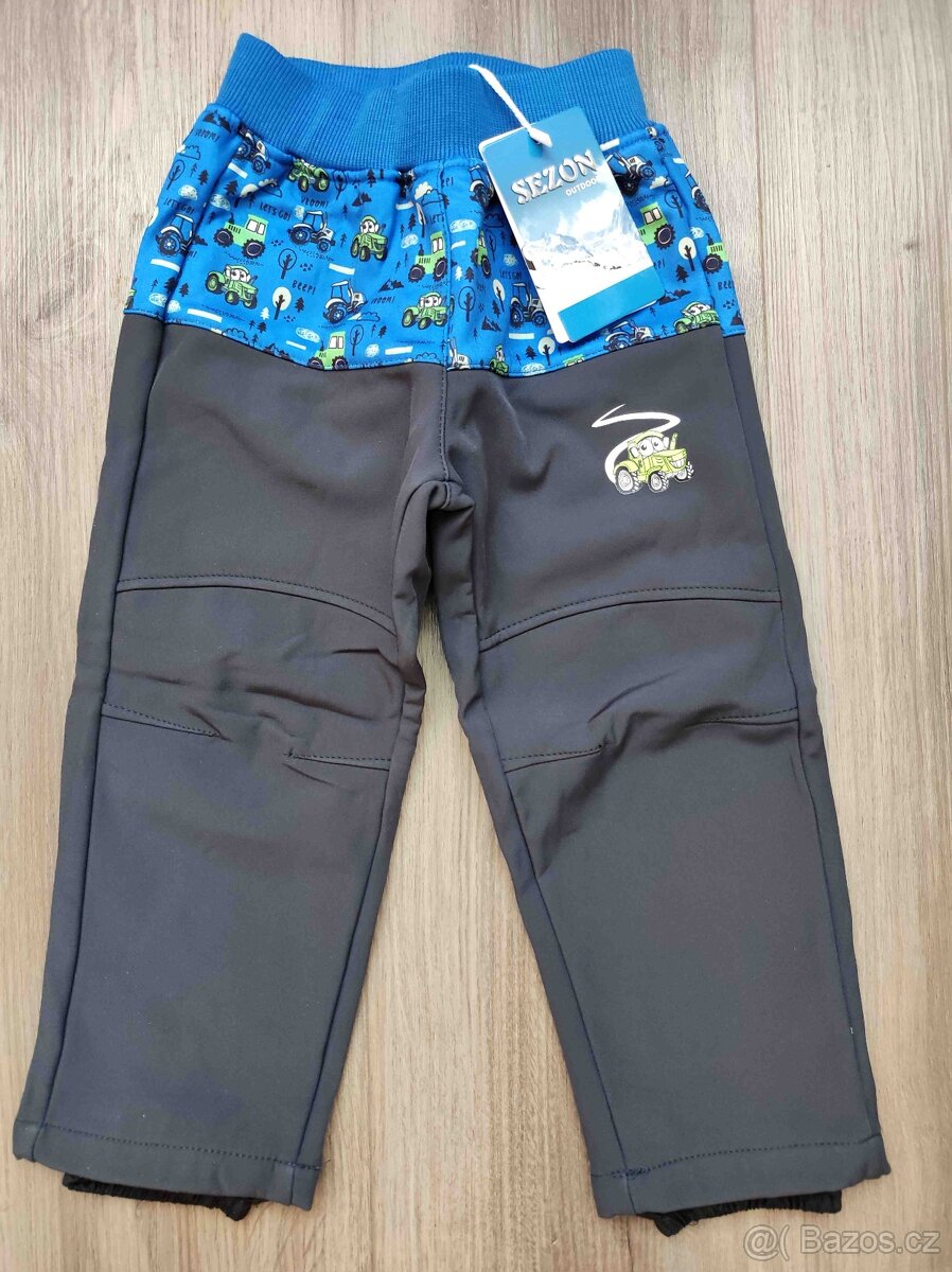 Softshellové zimní kalhoty obrázkové nové - 2