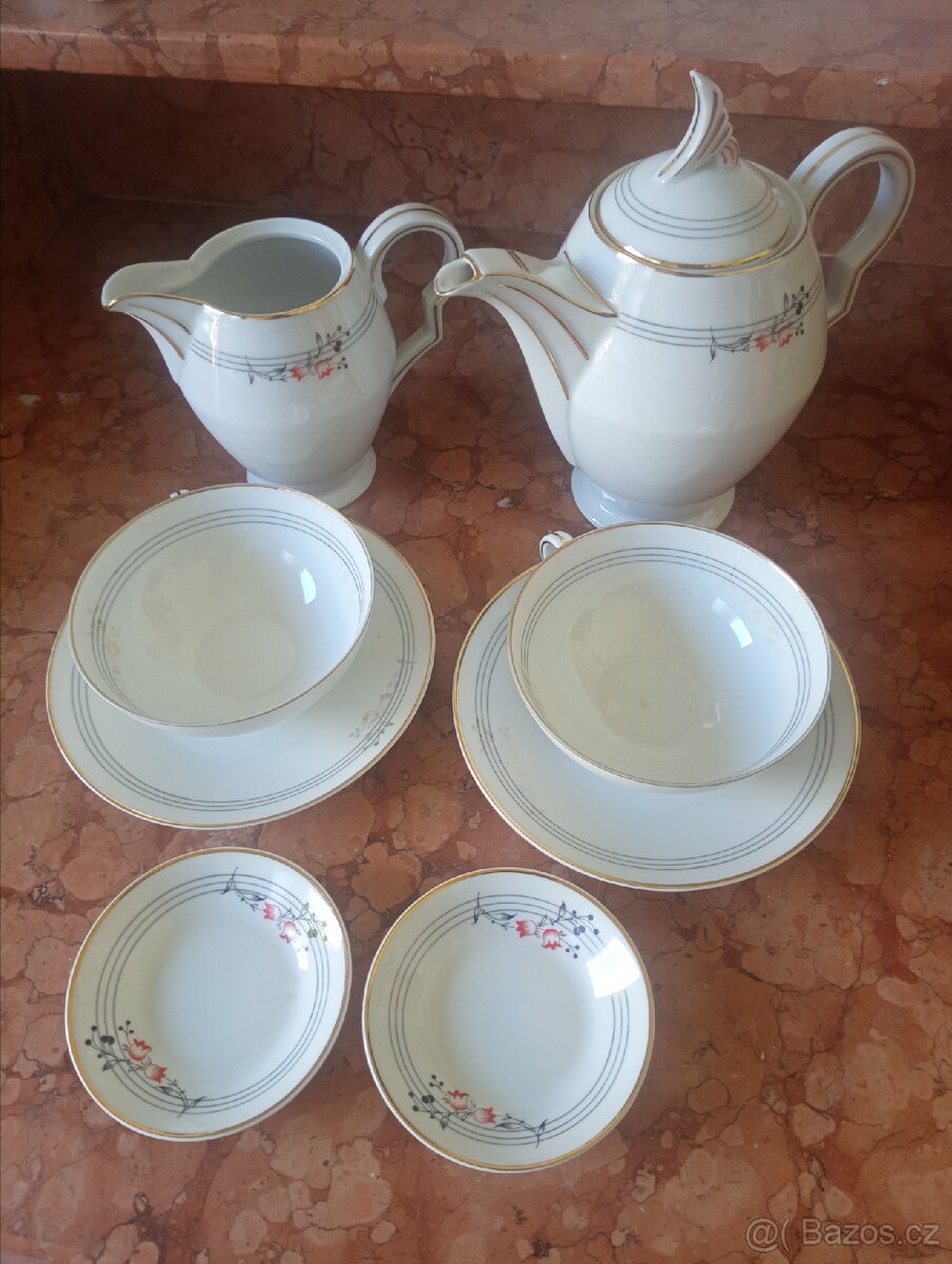 čajová souprava Johann Haviland Bavaria Germany - 2