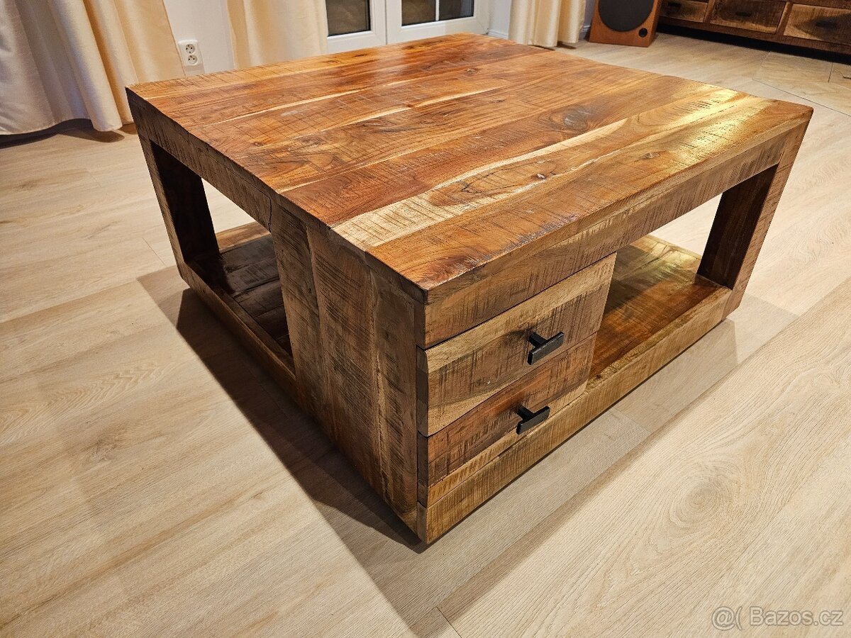 Konferenční stůl, stolek, masiv - 2