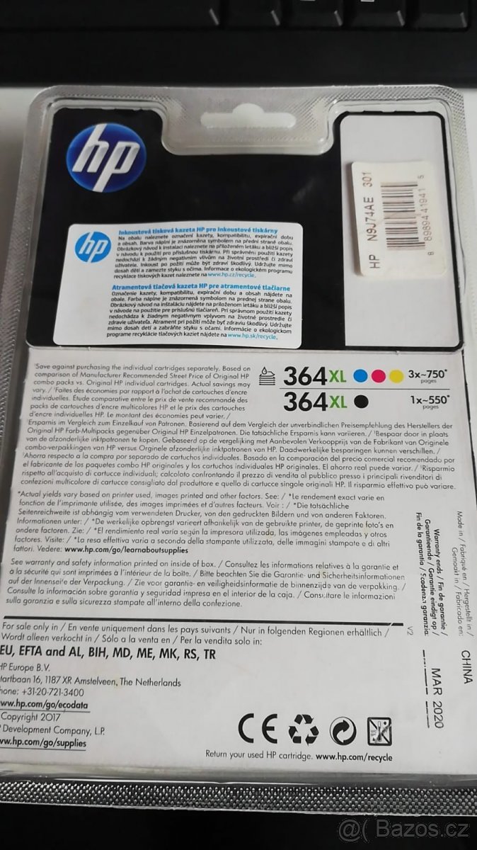 Originální cartrige HP 364XL 4 pack N9J74AE#301 - 2