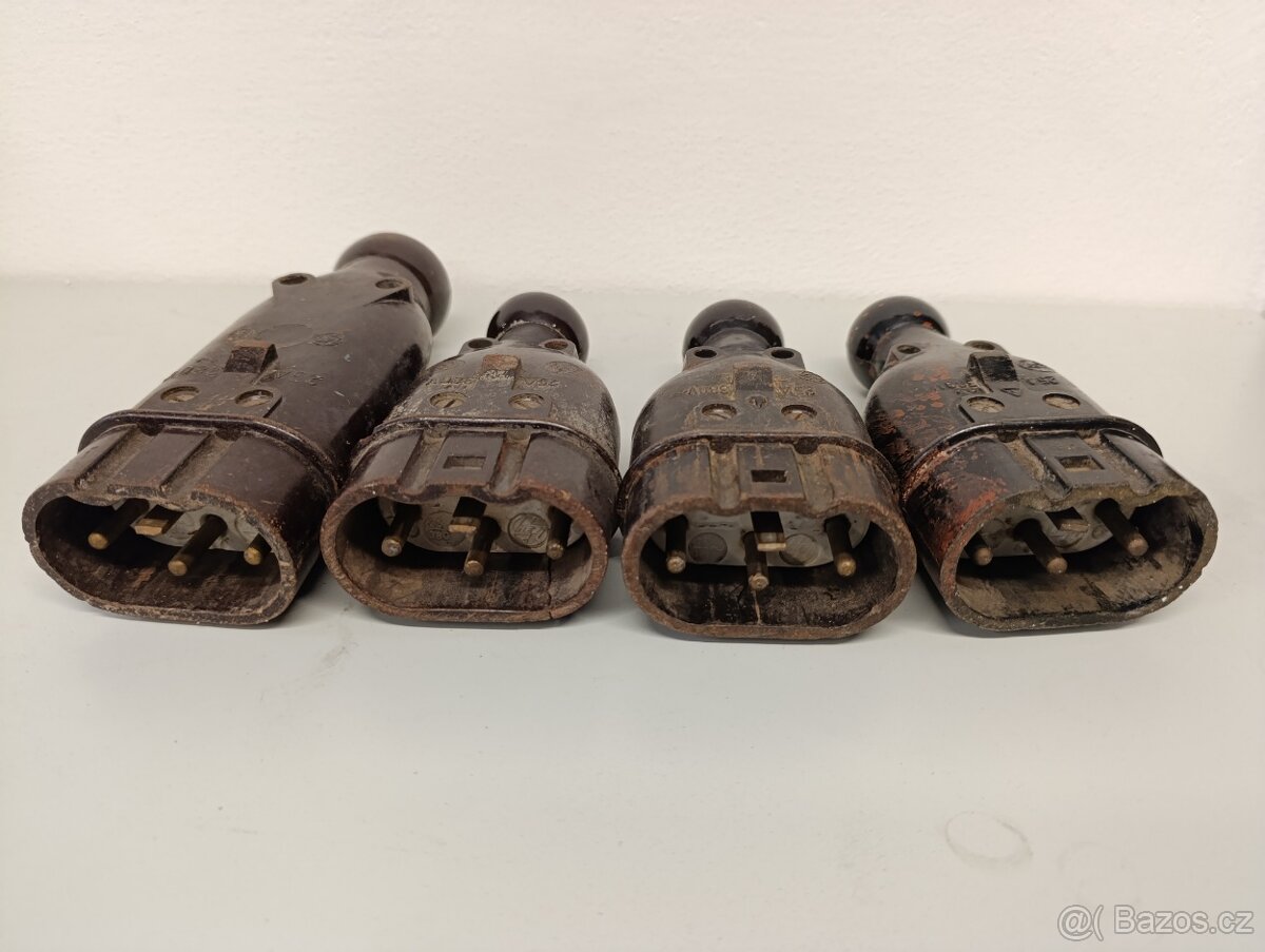 Zástrčka 380V 25A - keramika - 2