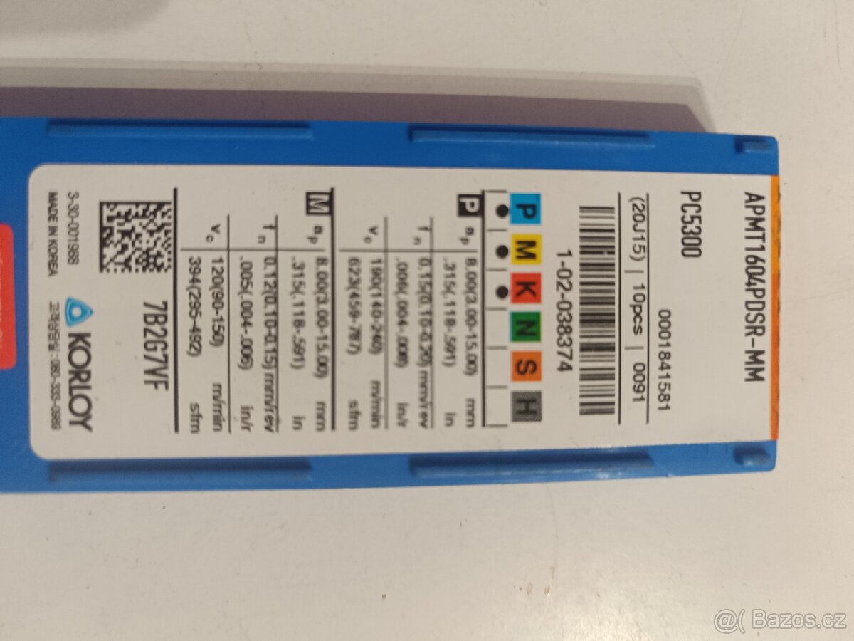 Frézovací destičky KORLOY - 2