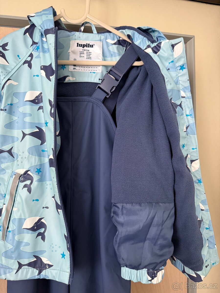 Nepromokavá bunda a kalhoty, velikost 110/116 - 2
