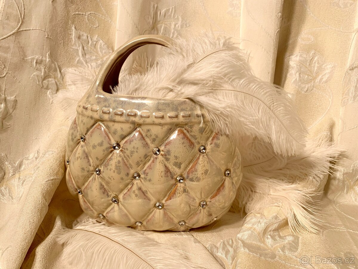 Vintage váza z kolekce Venezia, kabelka (taštička) - 2