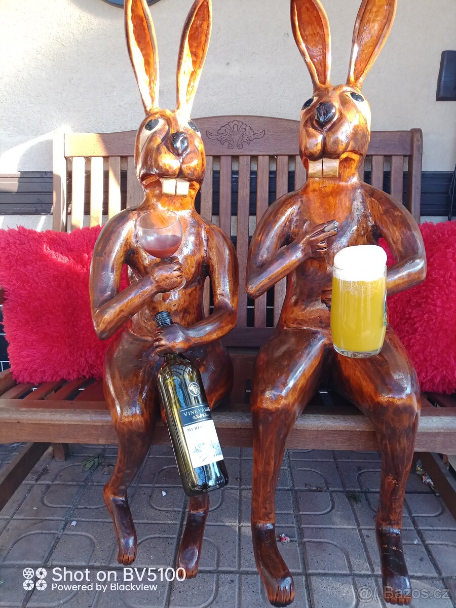 Dřevěné sochy -Zaječí pohoda - 2