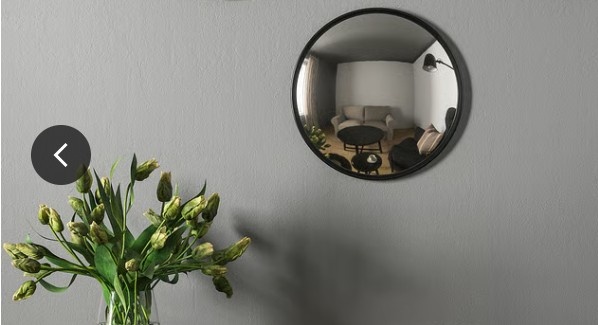 610 - Dekorativní konvexní zrcadlo SVARTBJÖRK - IKEA, 41 cm - 2