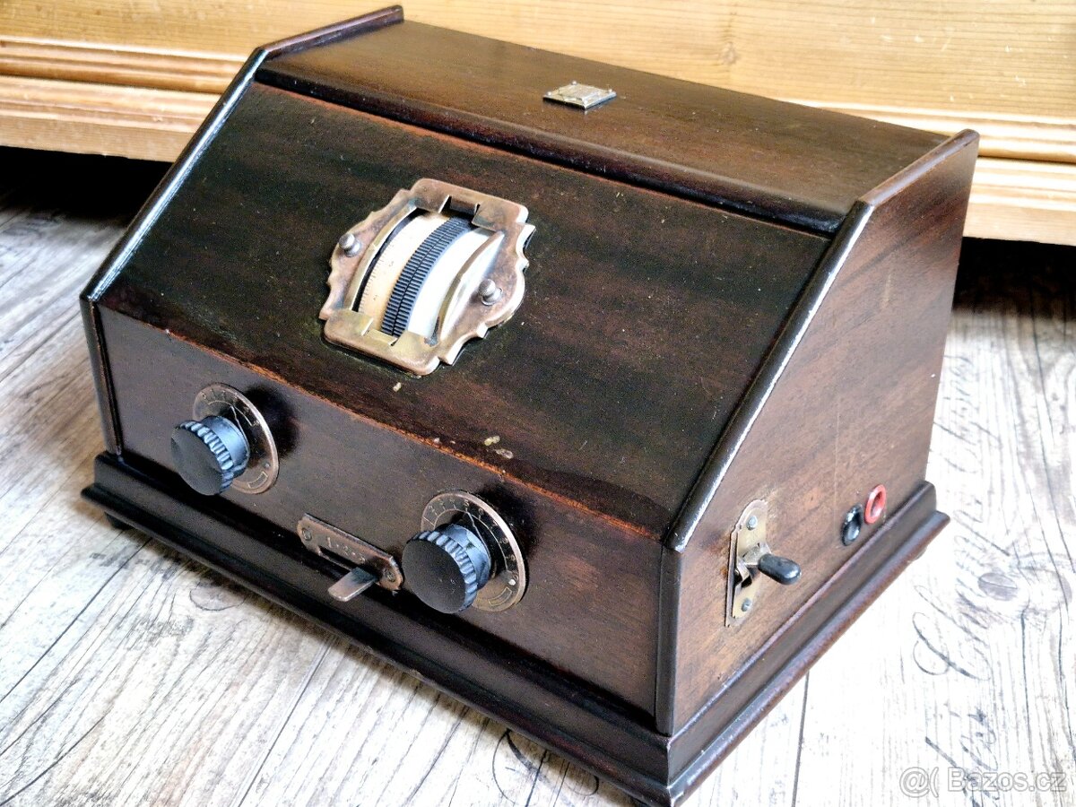 Starožitné rádio Telefunken 4A, rok 1928, Německo - 2