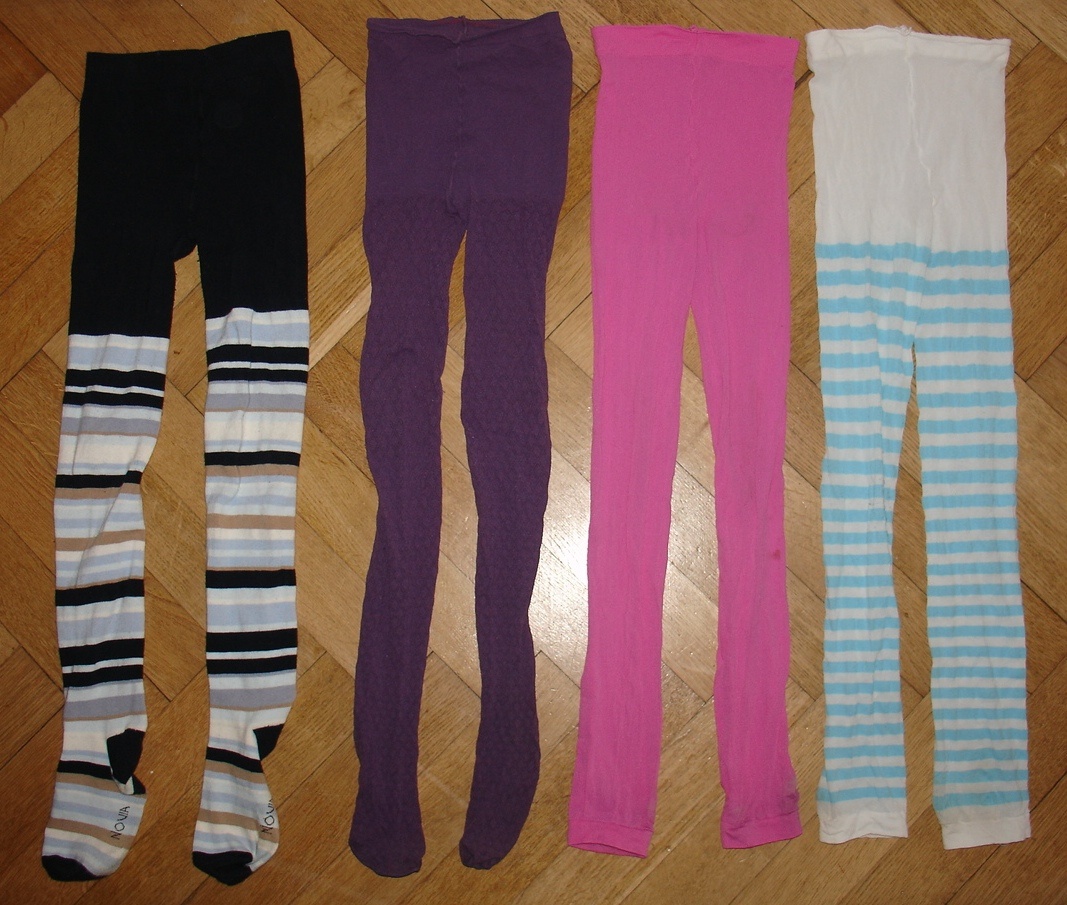 10x dívčí punčocháče a kamaše vel. 146-158 - levně prodám - 2