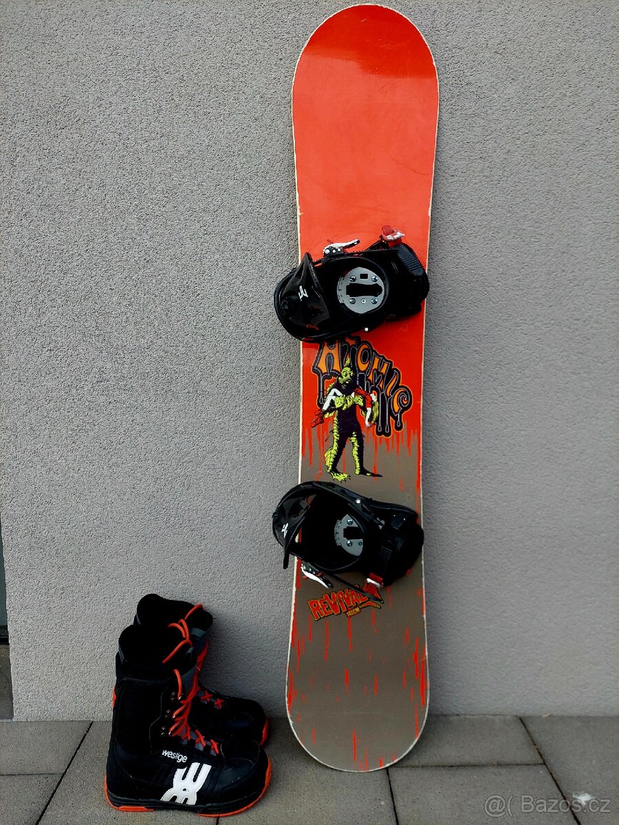 Snowboard ATOMIC REVIVAL, 140 cm + boty WESTIGE - 2