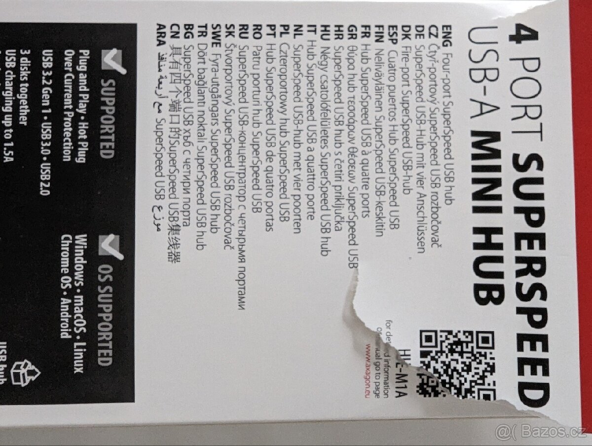 AXAGON USB hub 3.2 gen1 - 2