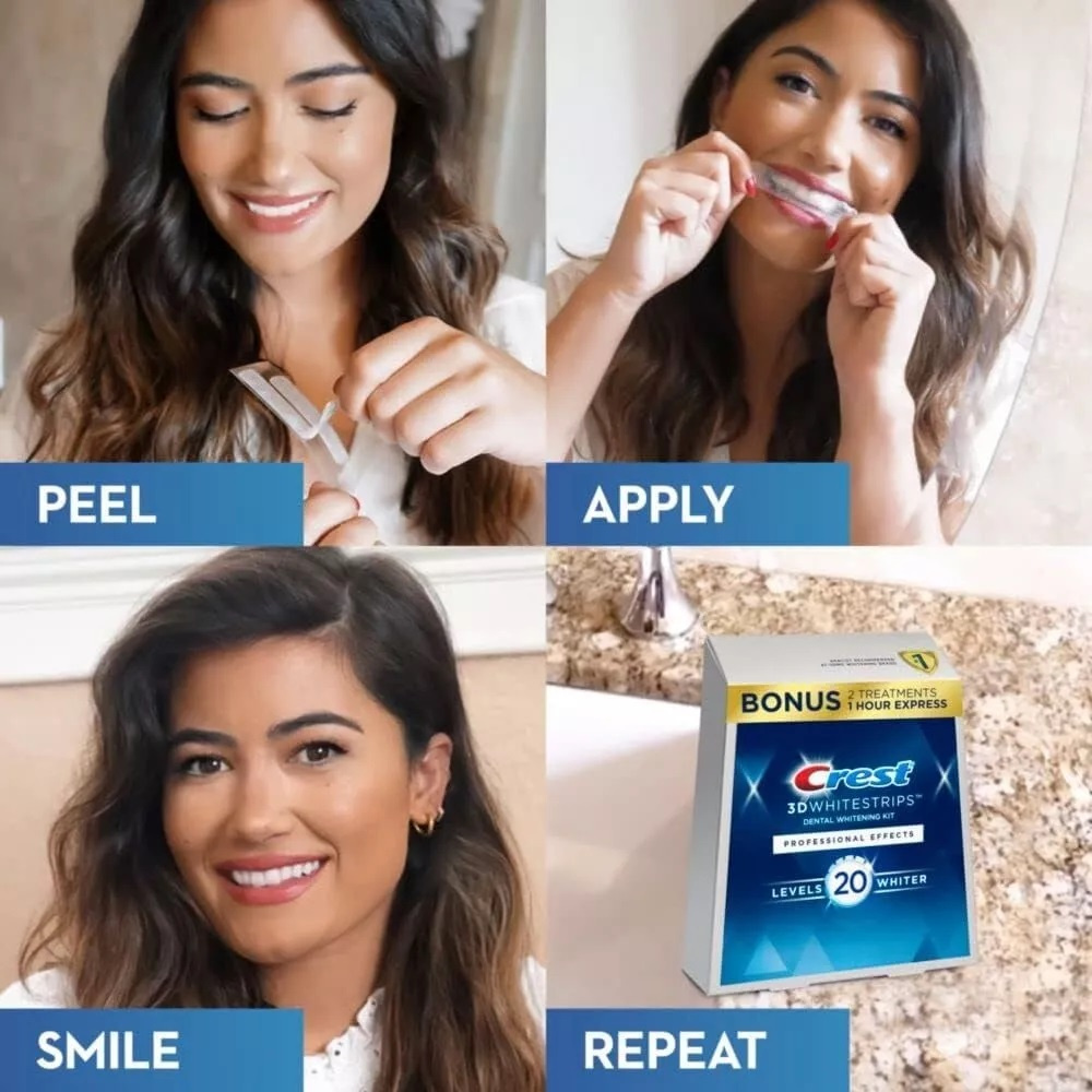 CREST Bělicí pásky 3D Whitestrips pro bělení zubů Level 20 - 2