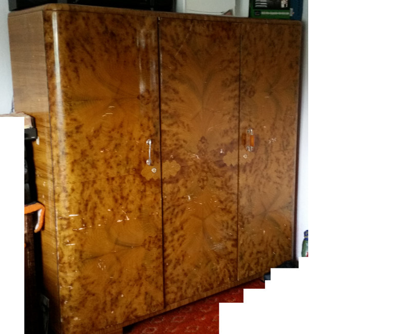 Starožitná šatní skříň cca 180x182x60 - 2