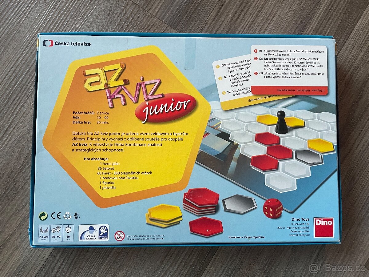 Společenská hra AZ Kvíz junior - 2