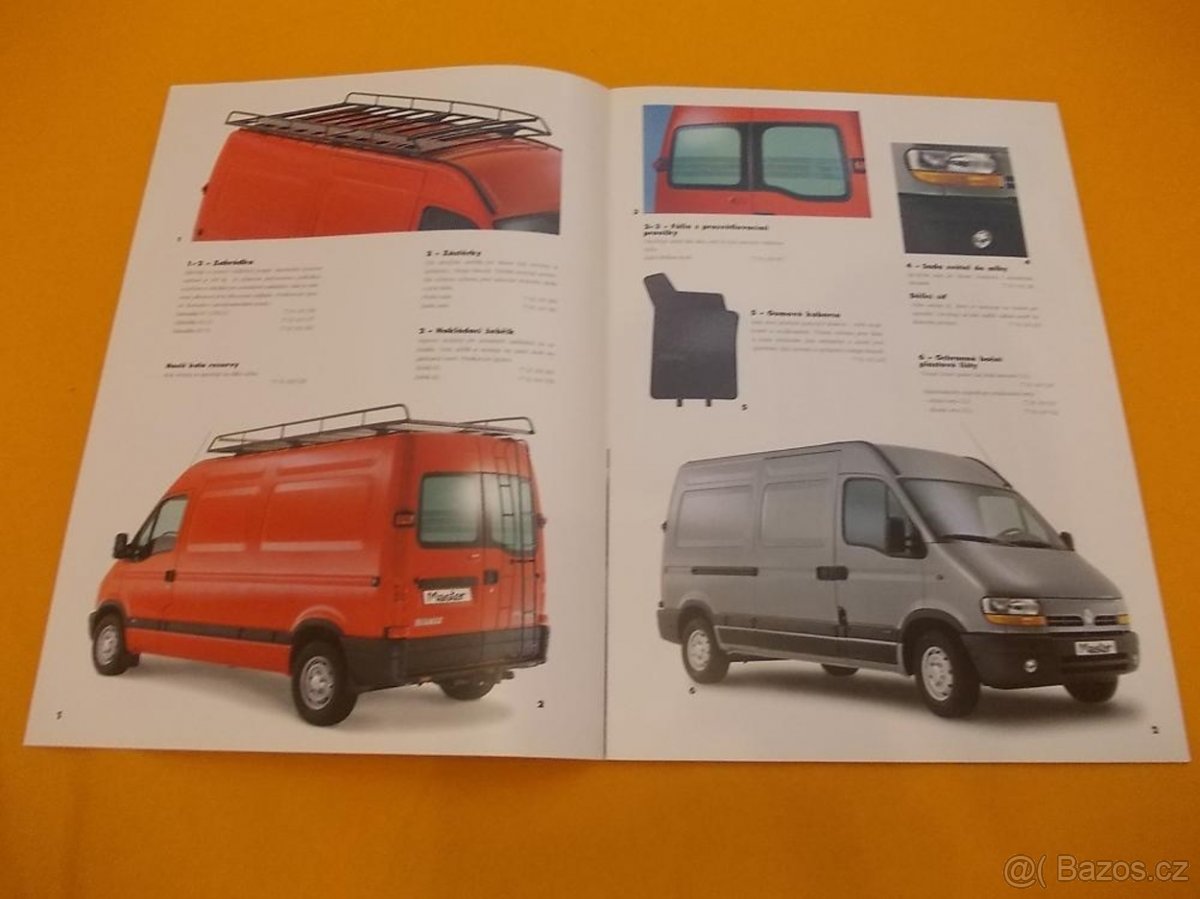 RENAULT Master 2 - originální český prospekt doplňků # - 2