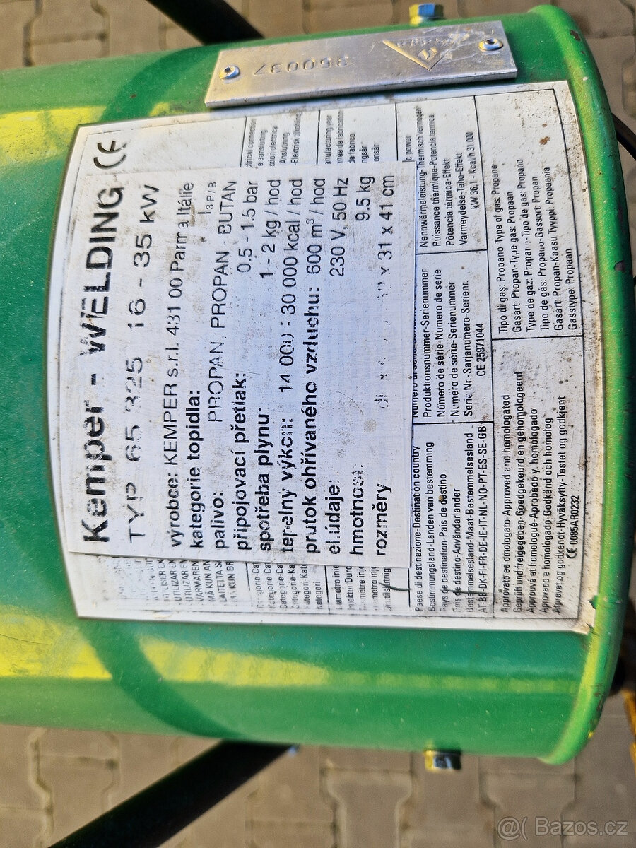 prodám teplovzdušné topení na plyn - 2