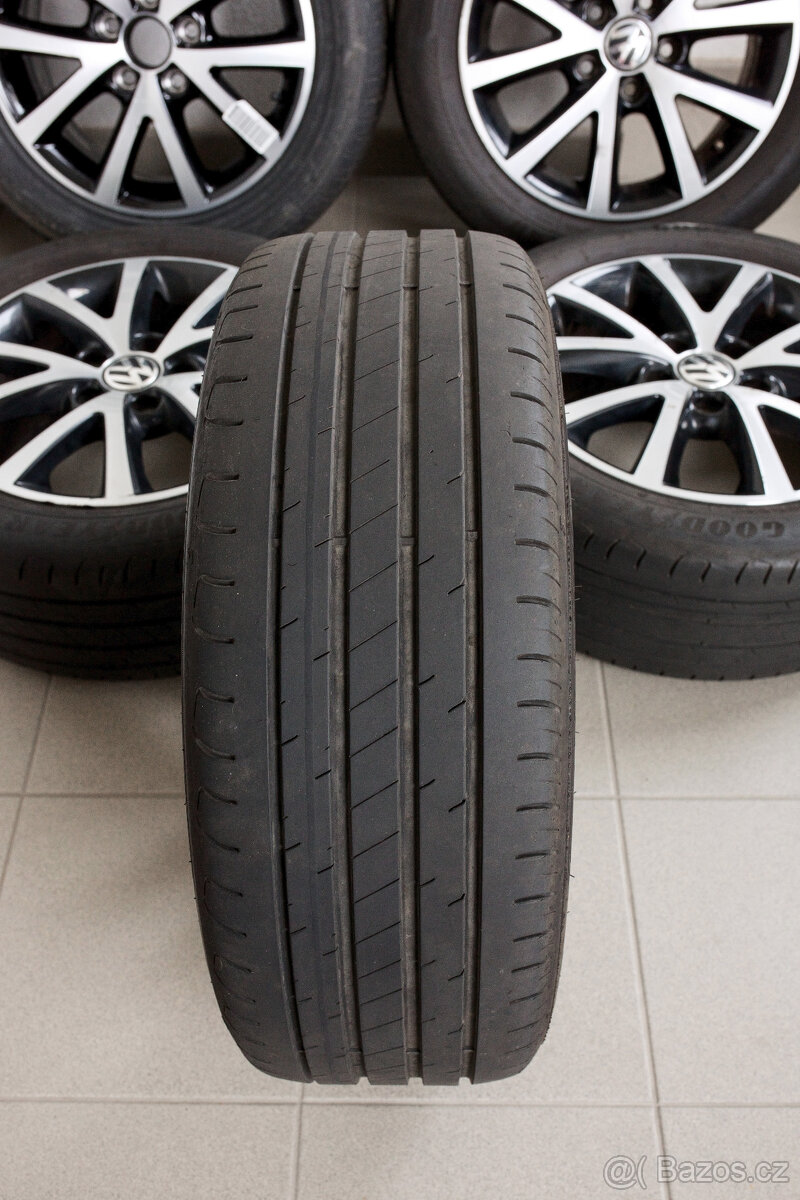 Alu kola VW 5x112 6,5j x 16 SEDONA letní pneu 205/55/R16 91H - 2
