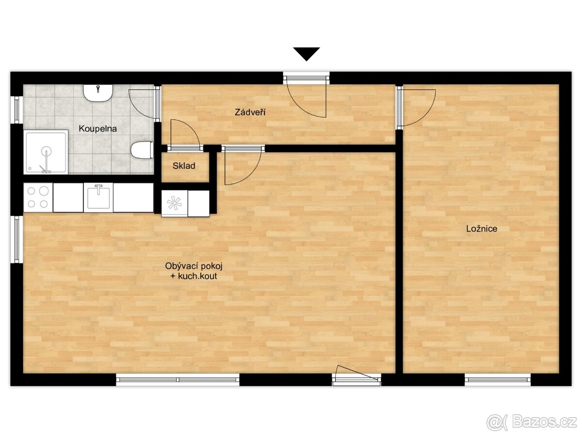 Bezbariérový byt 2+kk v novostavbě s parkovanim Velim - 2