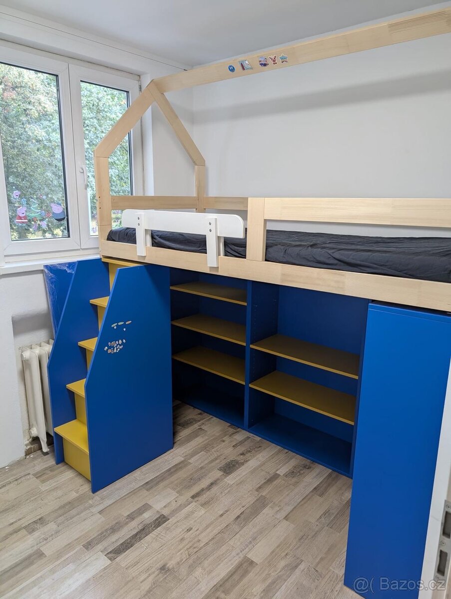 Postel do dětského pokoje s úložným prostorem - 2