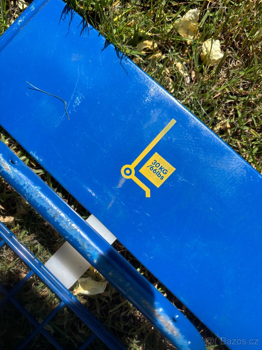 Vozík Ikea na kolečkách skládací modrý - 2