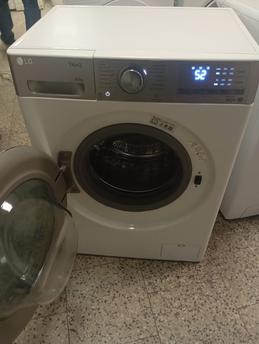 Prodám parní chytrou pračku LG, 8,5 kg, invertor motor - 2