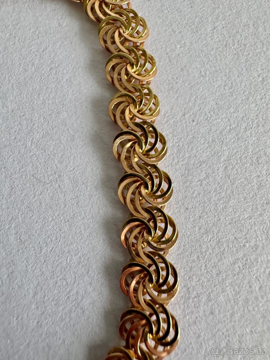 Zlatý náramek 14K, 20 cm, 10,70 g - 2