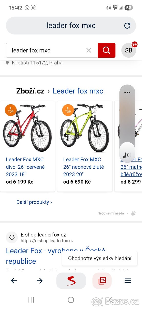 Horské kolo leaderfox mxc - 2