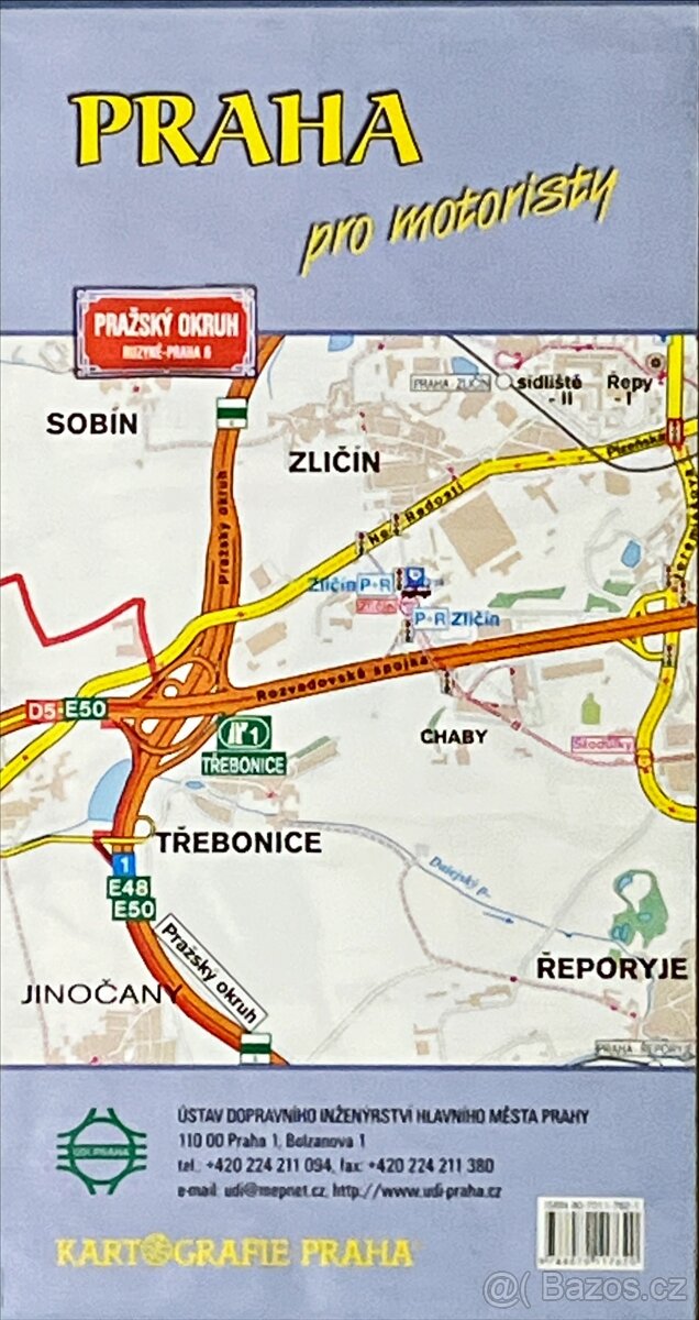Mapa - Praha pro Motoristy 2003 - 2