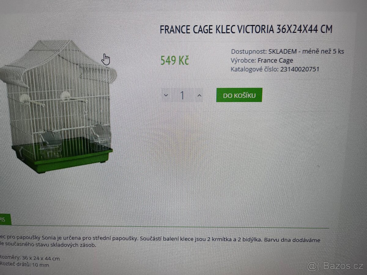 Klec pro ptáky - 2