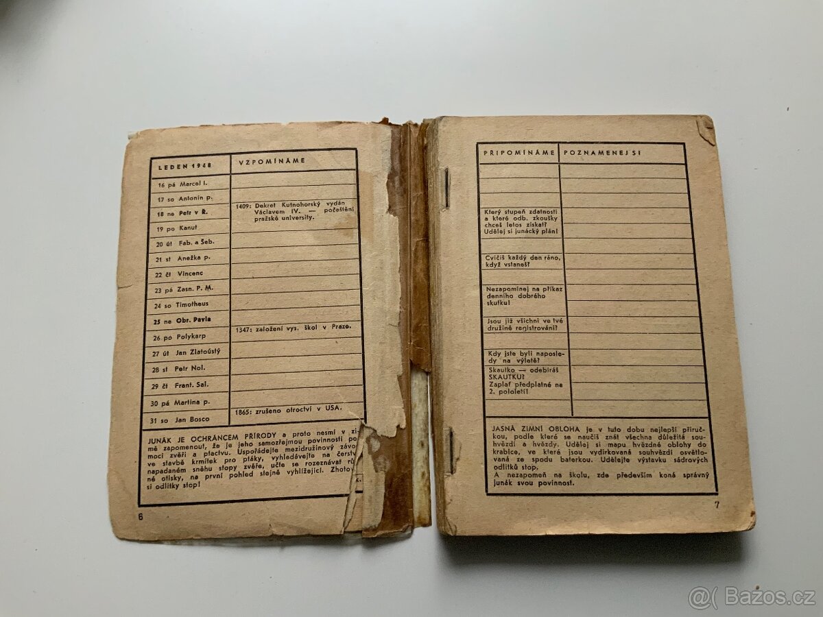 Kalendář Junáka 1948 - 2