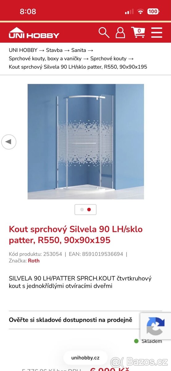 Sprchové dveře sprcháč 90cm - 2