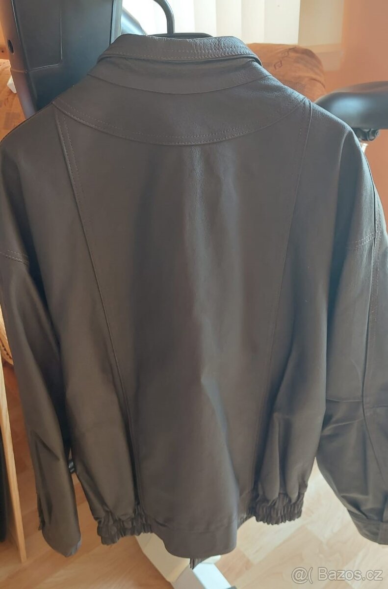 Pánská kožená bunda - pravá kůže - velmi pěkná, vel. 50 - 2