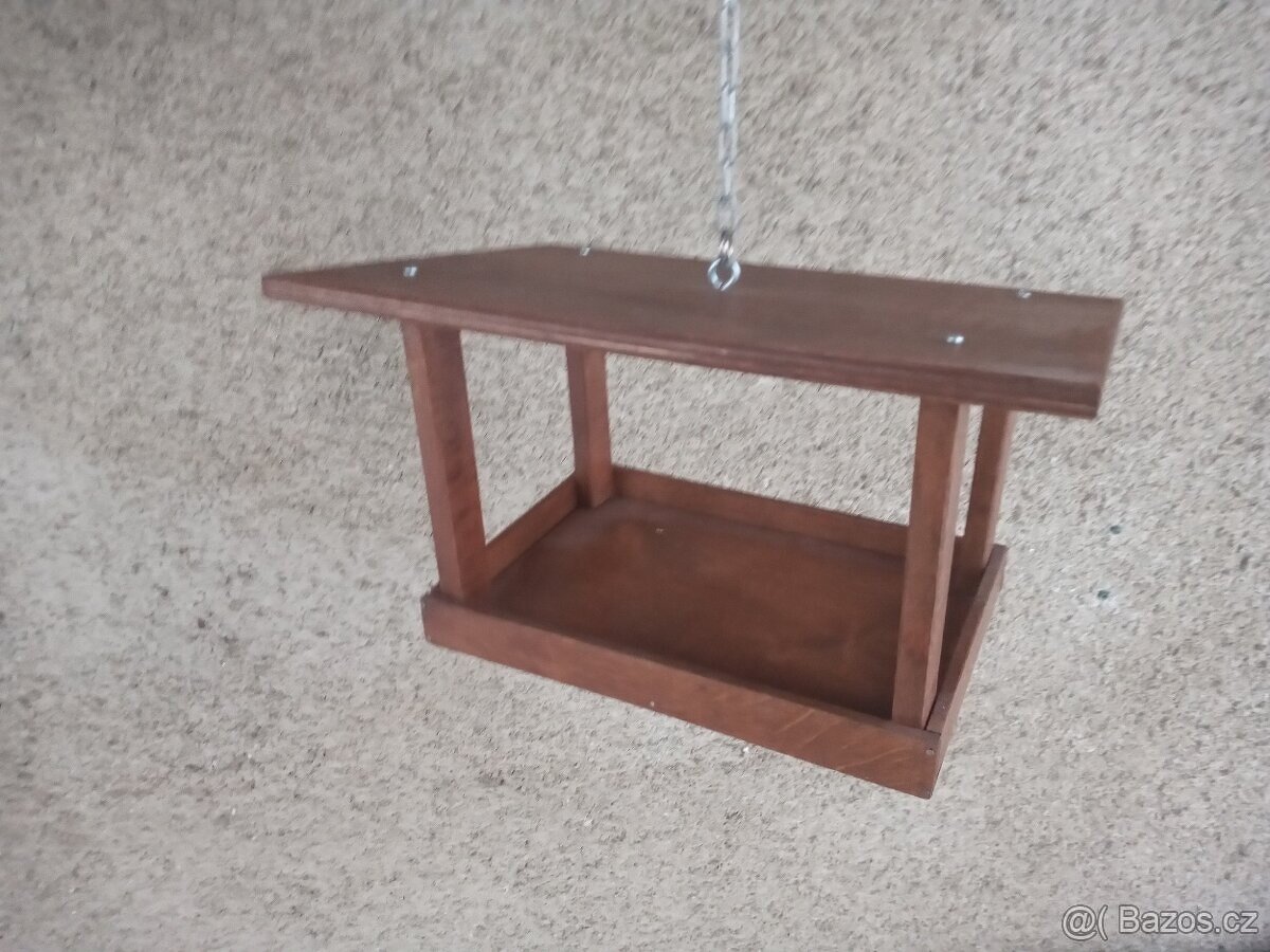 Krmítko, EKO nátěr, masivní dřevo, 100% ruční práce - 2