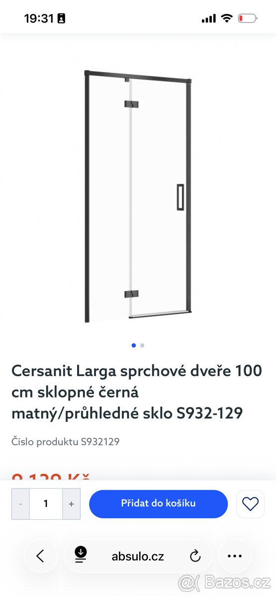 Dveře do sprchového koutu 100cm Cersanit - 2