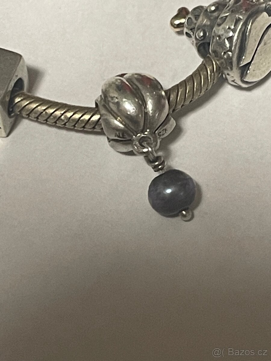 pandora koralky se zlatem - 2