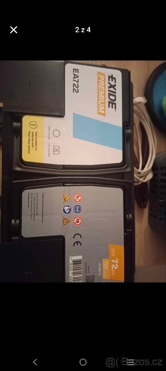 Autobaterie 72 ah nová - 2