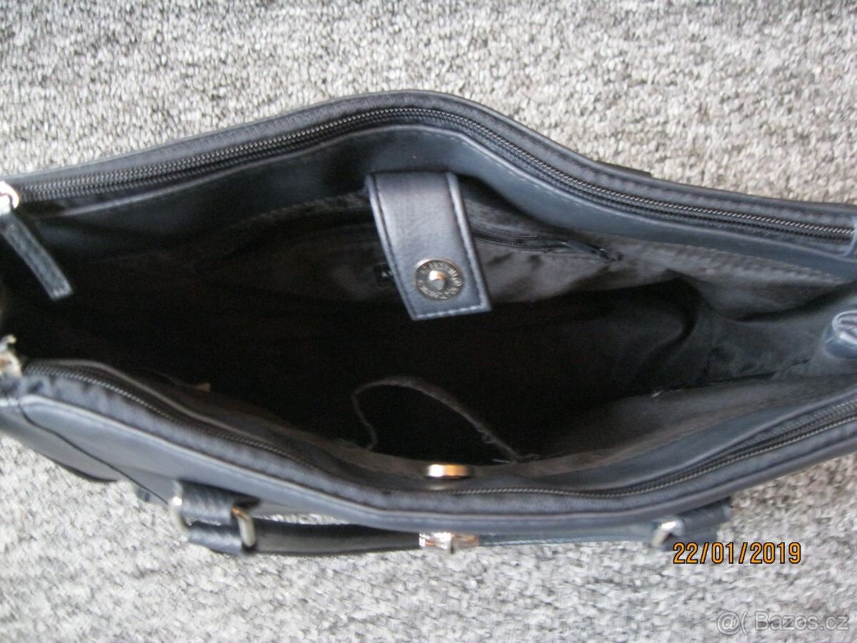 Kabelka tmavě modrá syntetika - 2