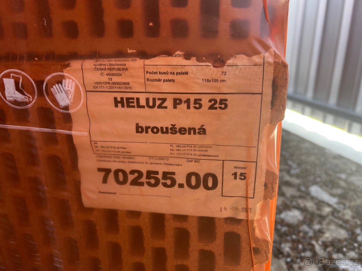 Cihla Heluz P15 25 - 2
