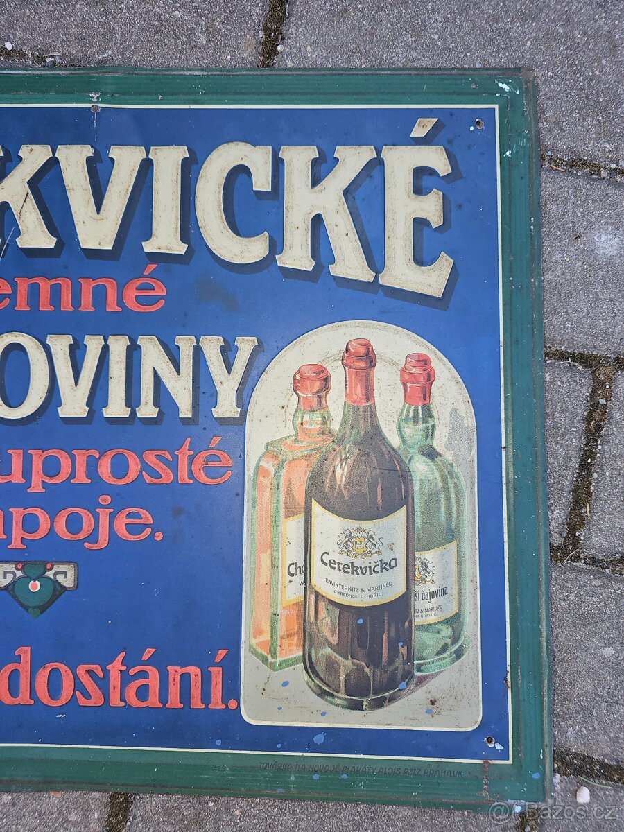 Plechová cedule - 2