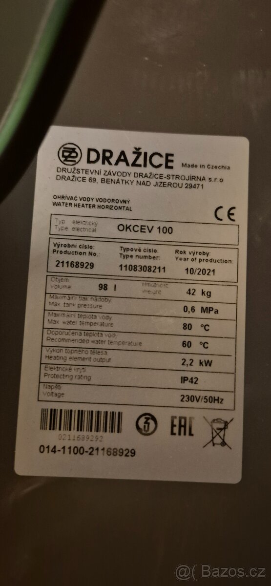 Bojler Dražice OKCEV 100 - 2