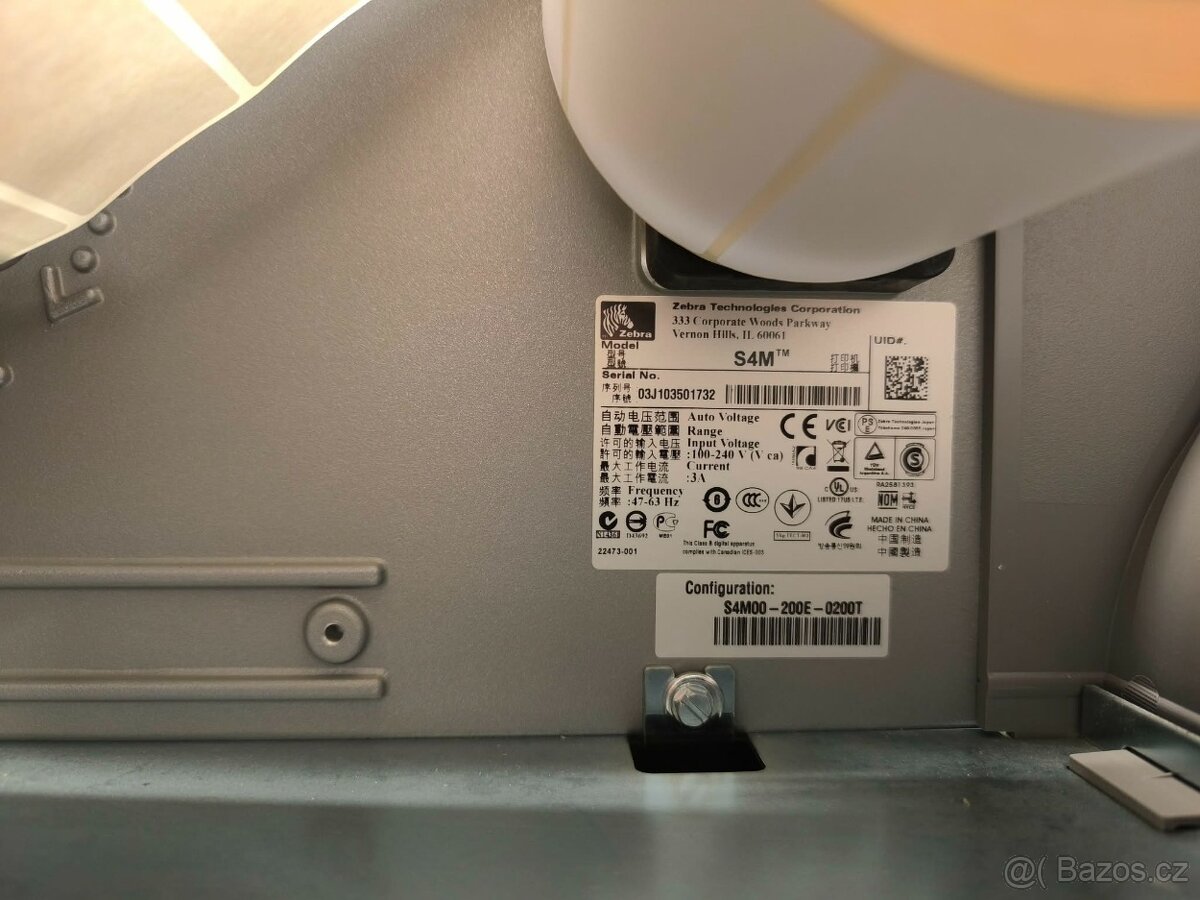 Zebra S4M tiskárna etiket - 2