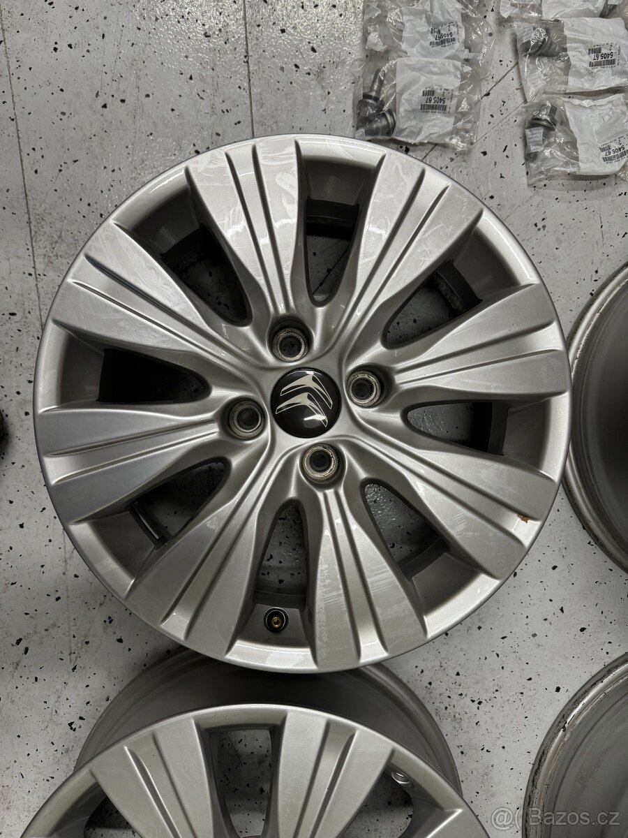 Sada ALU disků originál Citroën 6Jx16 ET20 - 2