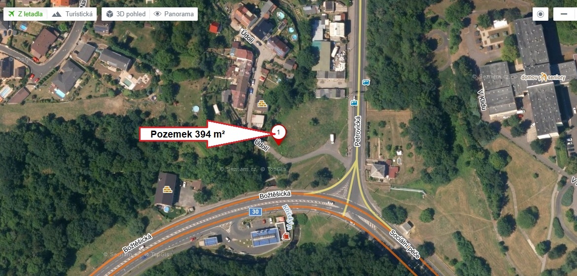 Pozemek 394 m², Ústí nad Labem - 2