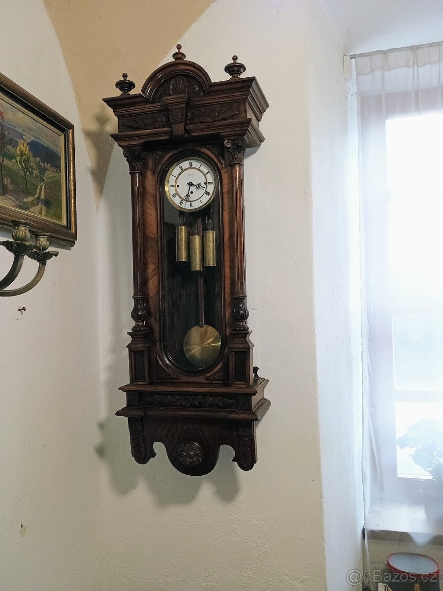 Velké čtvrťové hodiny pendlovky - 2